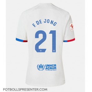 Barcelona Frenkie de Jong #21 Borta Matchtröja Dam 2023-24 Kortärmad